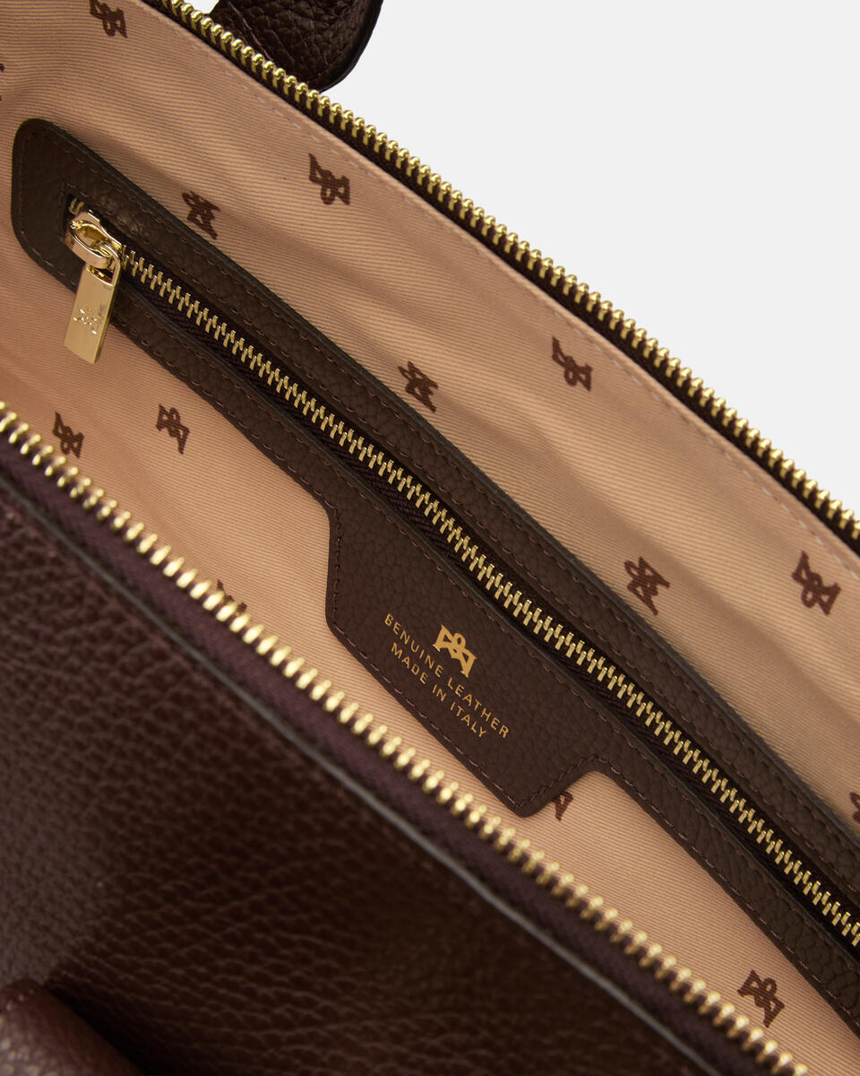 TOTE BAG Chocolate  - Tote Bags - Women's Bags - Bags - Cuoieria Fiorentina