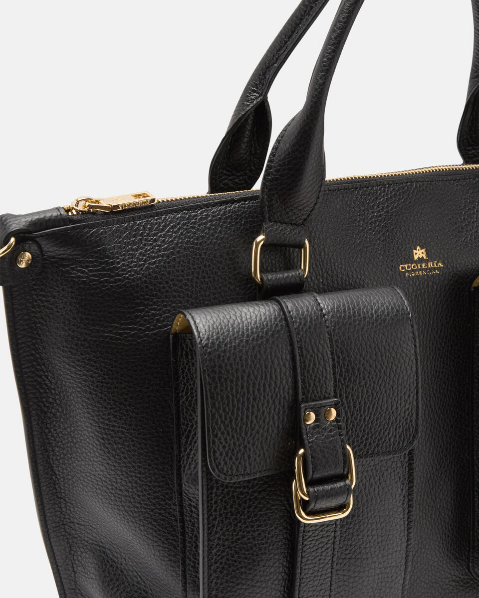 TOTE BAG Black  - Tote Bags - Women's Bags - Bags - Cuoieria Fiorentina