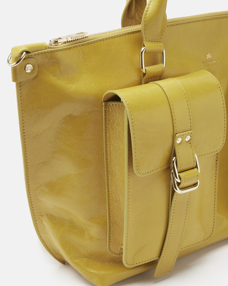 TOTE BAG Acid green  - Bags - Special Price - Cuoieria Fiorentina