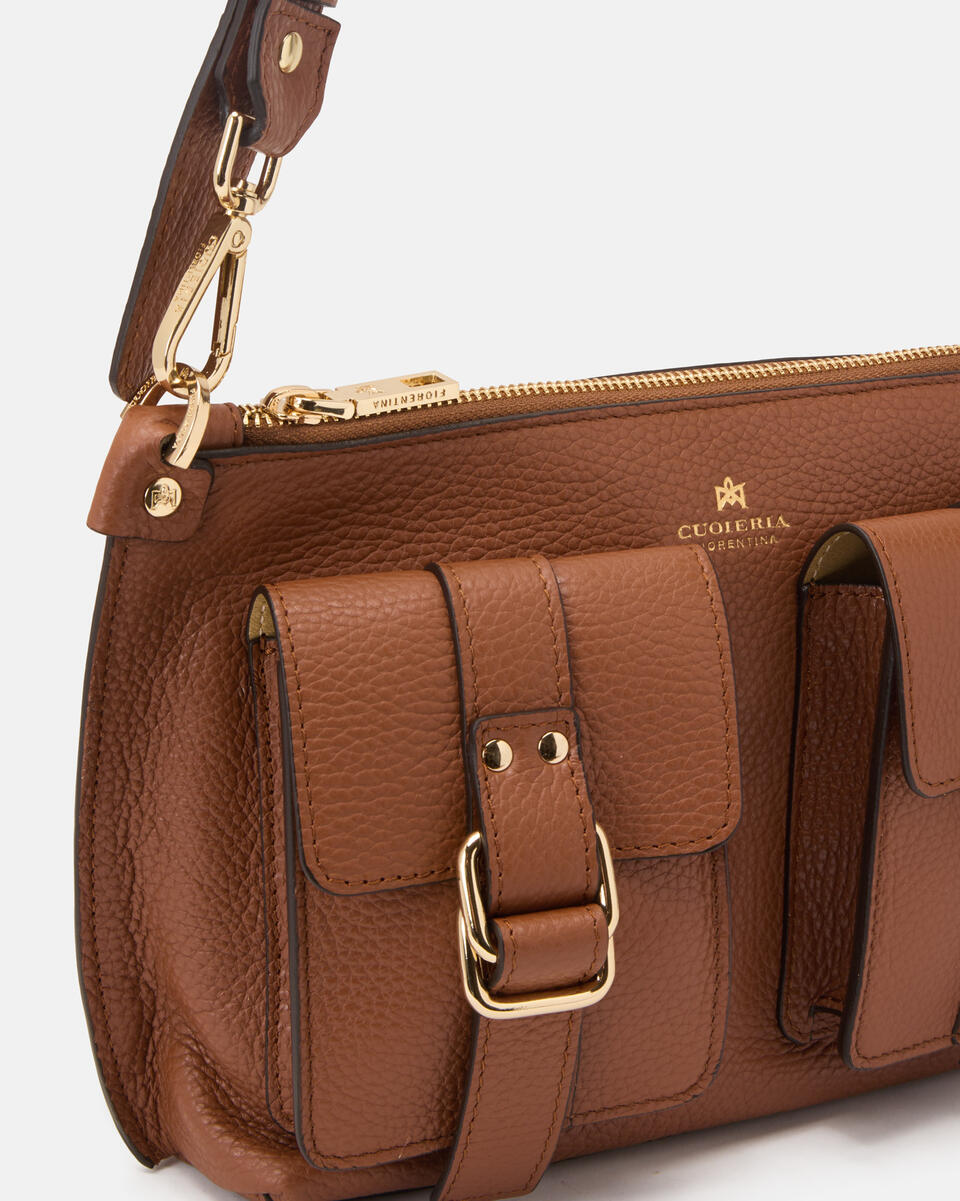SMALL CROSSBODY Caramel  - Crossbody Bags - Women's Bags - Bags - Cuoieria Fiorentina