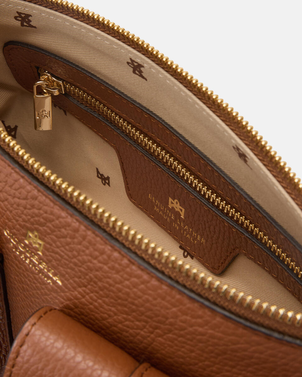SMALL CROSSBODY Caramel  - Crossbody Bags - Women's Bags - Bags - Cuoieria Fiorentina