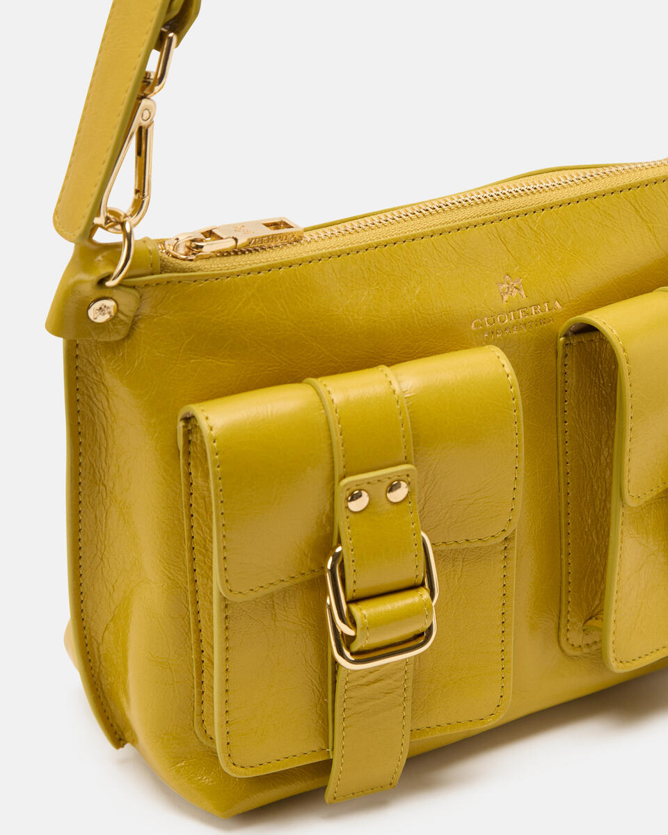 SMALL CROSSBODY Acid green  - Bags - Special Price - Cuoieria Fiorentina