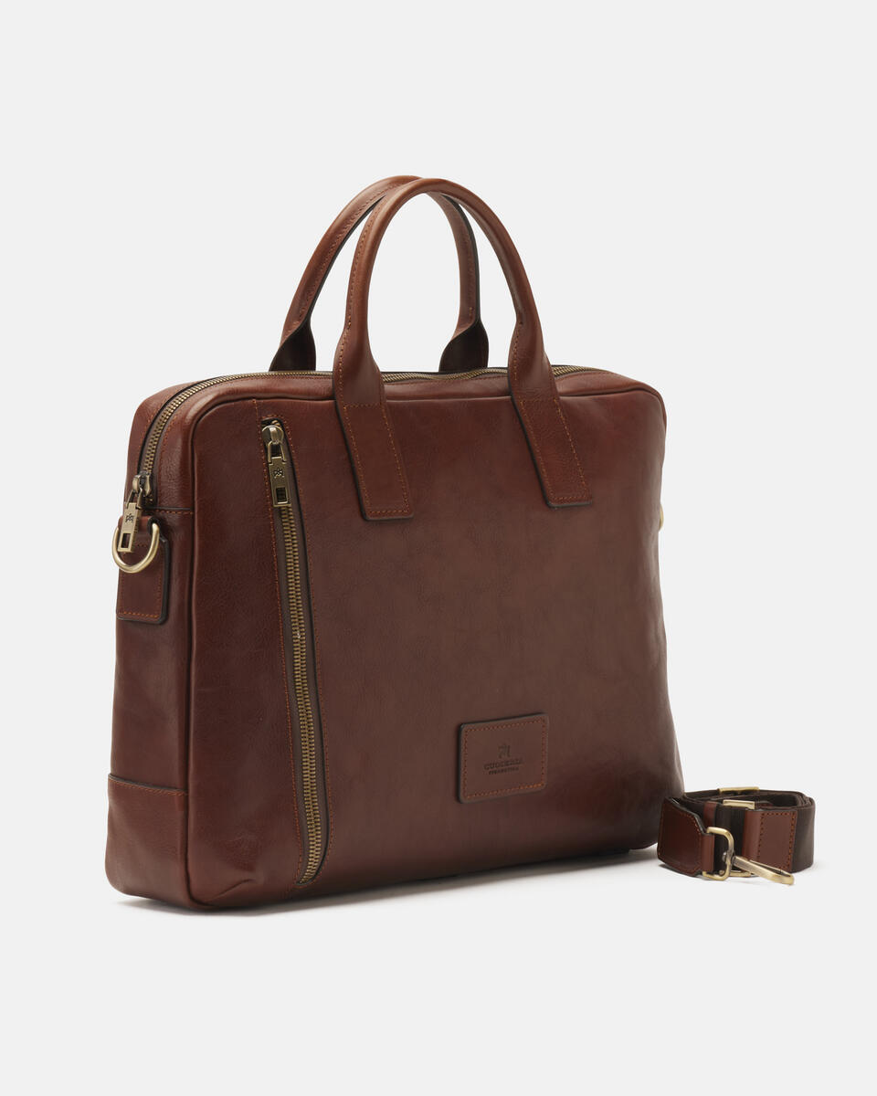 Briefcase Brown  - Briefcases - Men's Bags - Bags - Cuoieria Fiorentina