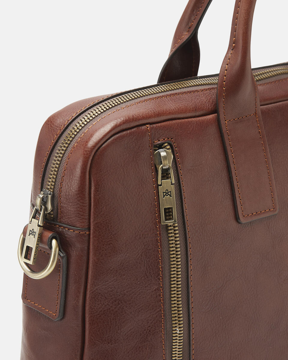 Briefcase Brown  - Briefcases - Men's Bags - Bags - Cuoieria Fiorentina