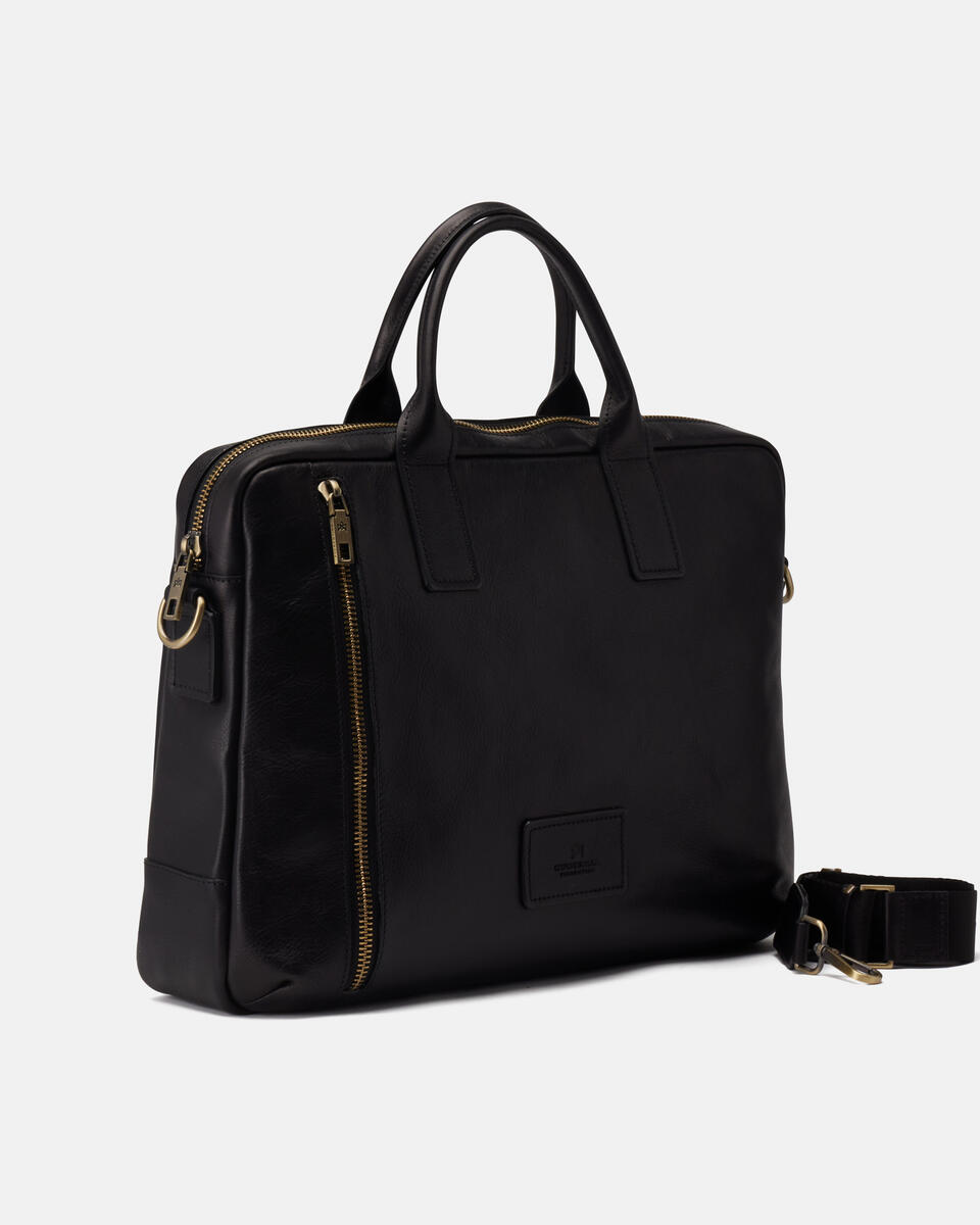 Briefcase Black  - Briefcases - Men's Bags - Bags - Cuoieria Fiorentina