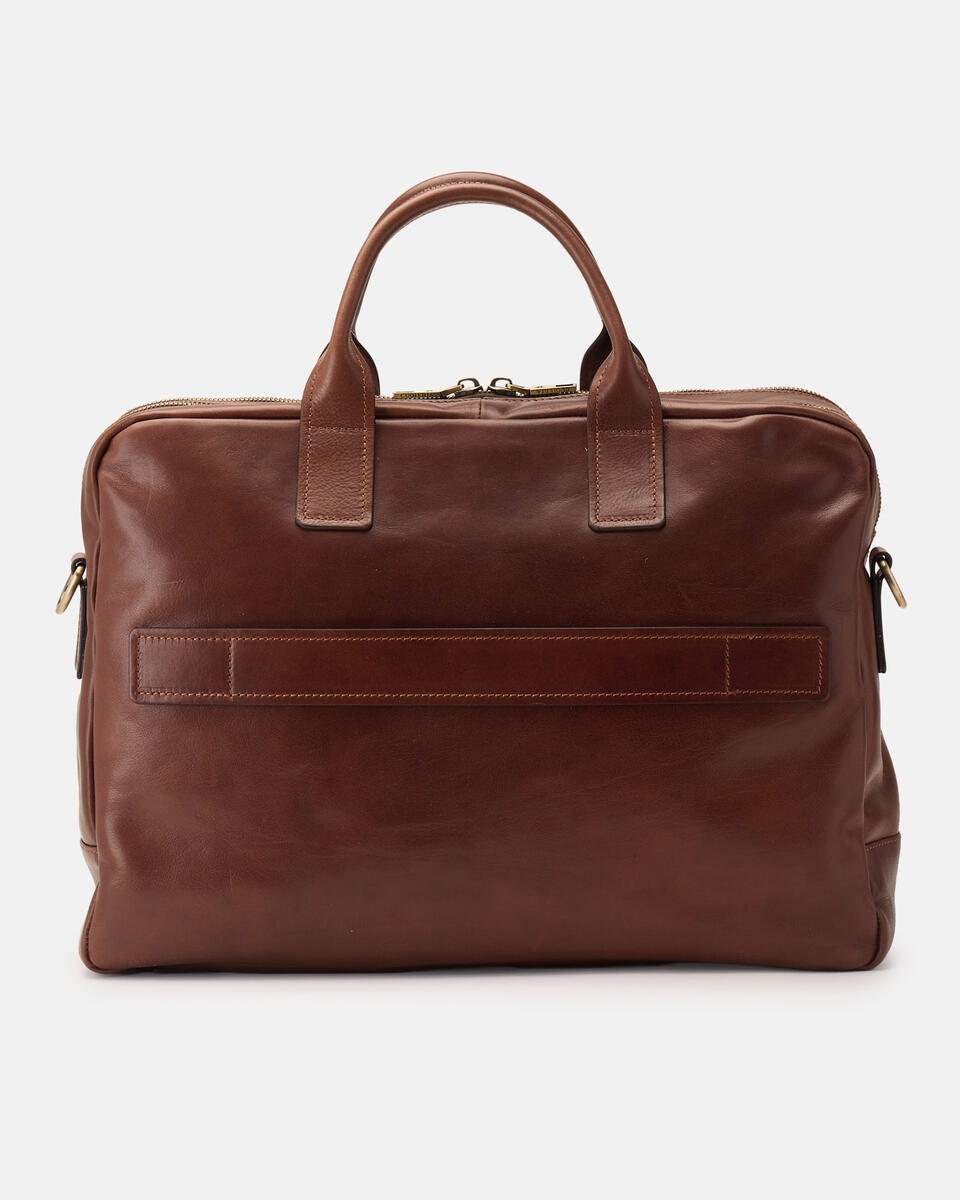 Large business briefcase Brown  - Briefcases - Men's Bags - Bags - Cuoieria Fiorentina
