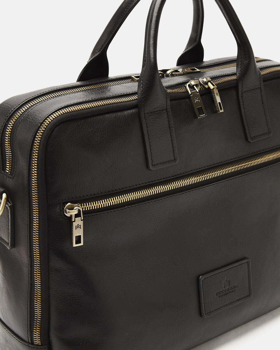 Large business briefcase Black  - Briefcases - Men's Bags - Bags - Cuoieria Fiorentina
