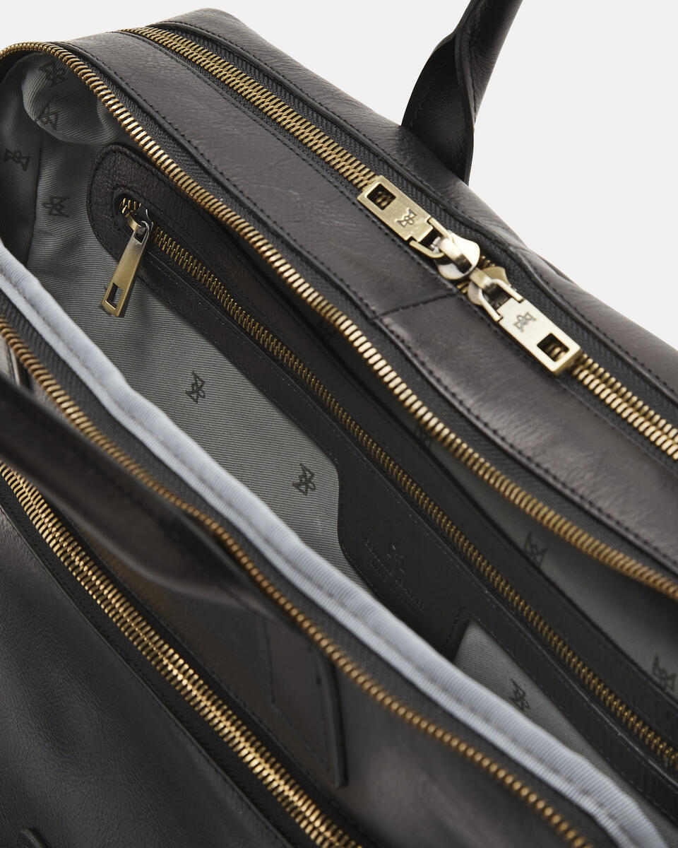 Large business briefcase Black  - Briefcases - Men's Bags - Bags - Cuoieria Fiorentina