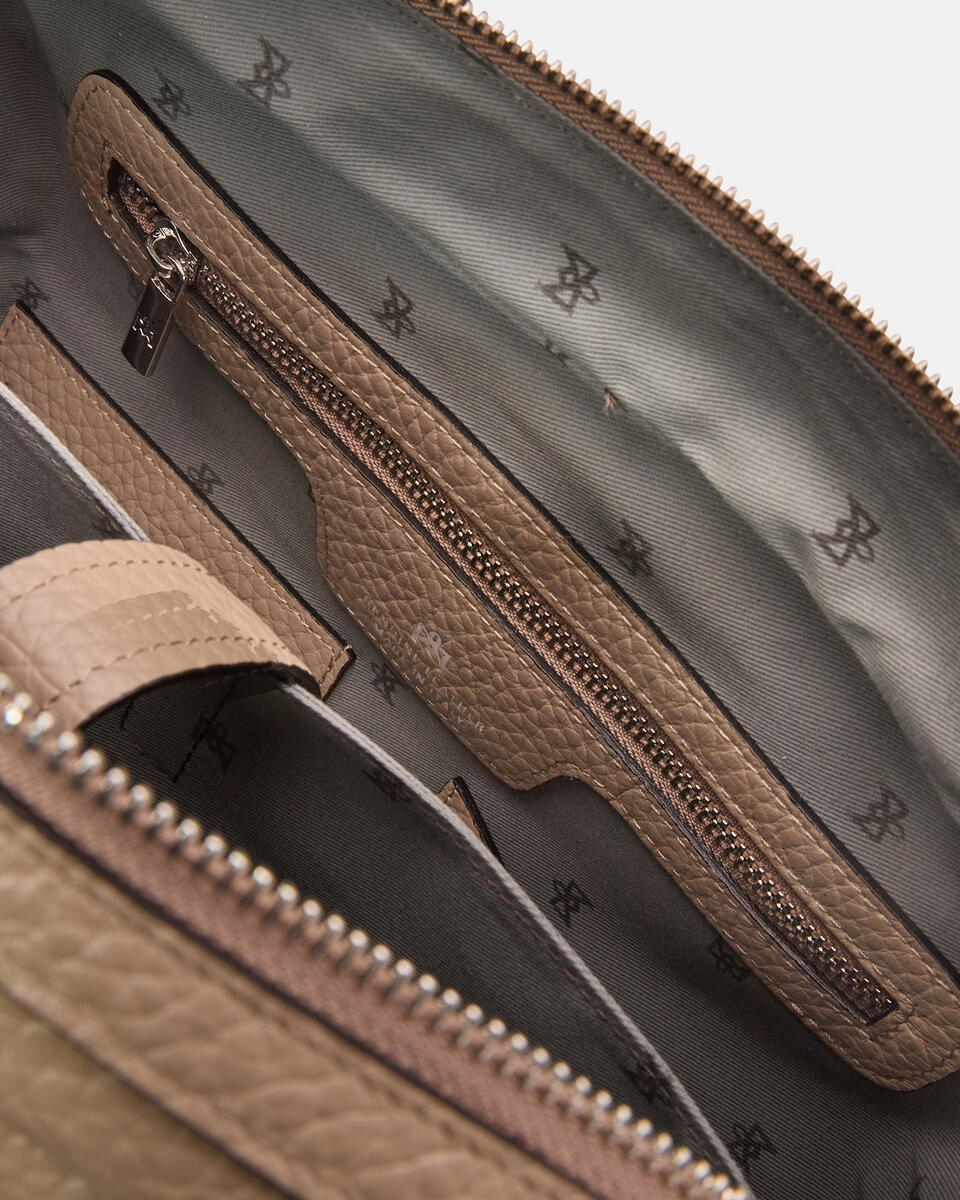 BRIEFCASE Taupe  - Briefcases - Men's Bags - Bags - Cuoieria Fiorentina