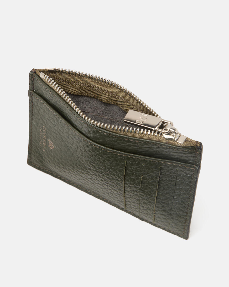 CARD HOLDER WITH ZIP Tea  - Women's Wallets - Men's Wallets - Wallets - Cuoieria Fiorentina