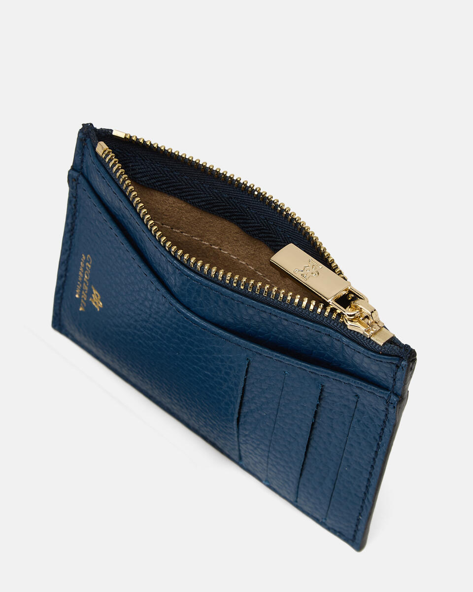 Card holder with zip Ocean  - Women's Wallets - Women's Wallets - Wallets - Cuoieria Fiorentina