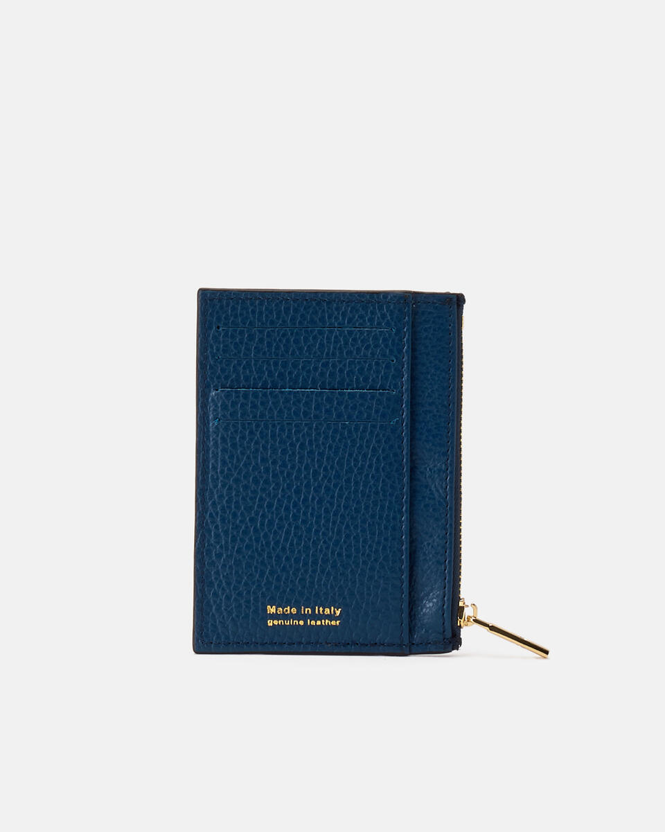 Card holder with zip Ocean  - Women's Wallets - Women's Wallets - Wallets - Cuoieria Fiorentina