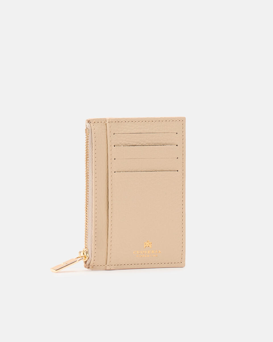Card holder with zip Prosecco  - Women's Wallets - Women's Wallets - Wallets - Cuoieria Fiorentina