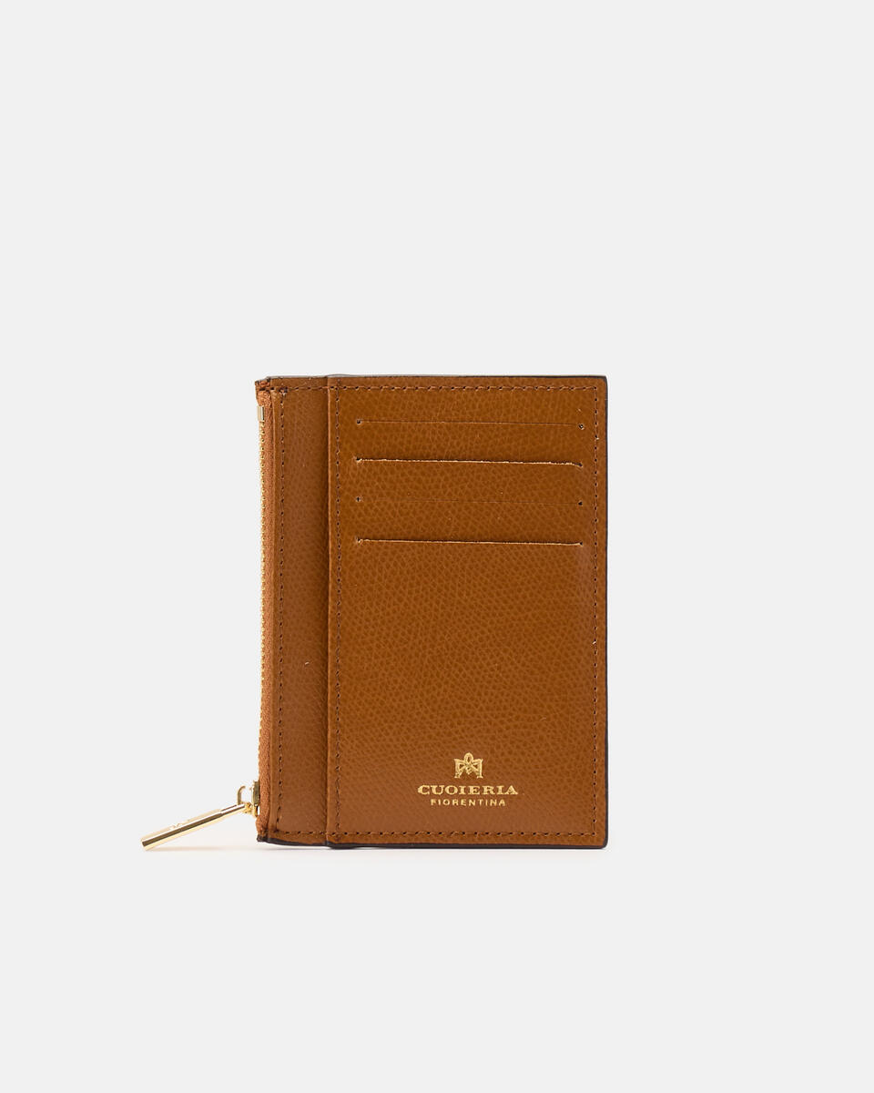 Card holder with zip Lion  - Women's Wallets - Women's Wallets - Wallets - Cuoieria Fiorentina