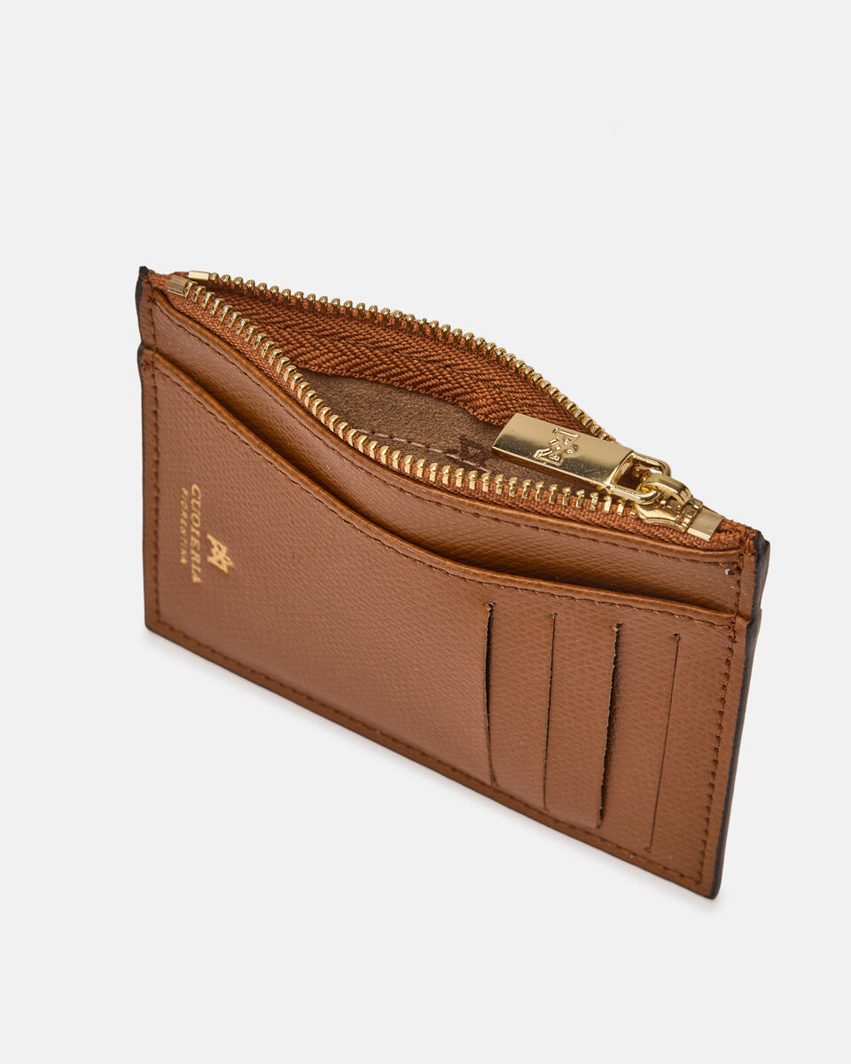 Card holder with zip Lion  - Women's Wallets - Women's Wallets - Wallets - Cuoieria Fiorentina