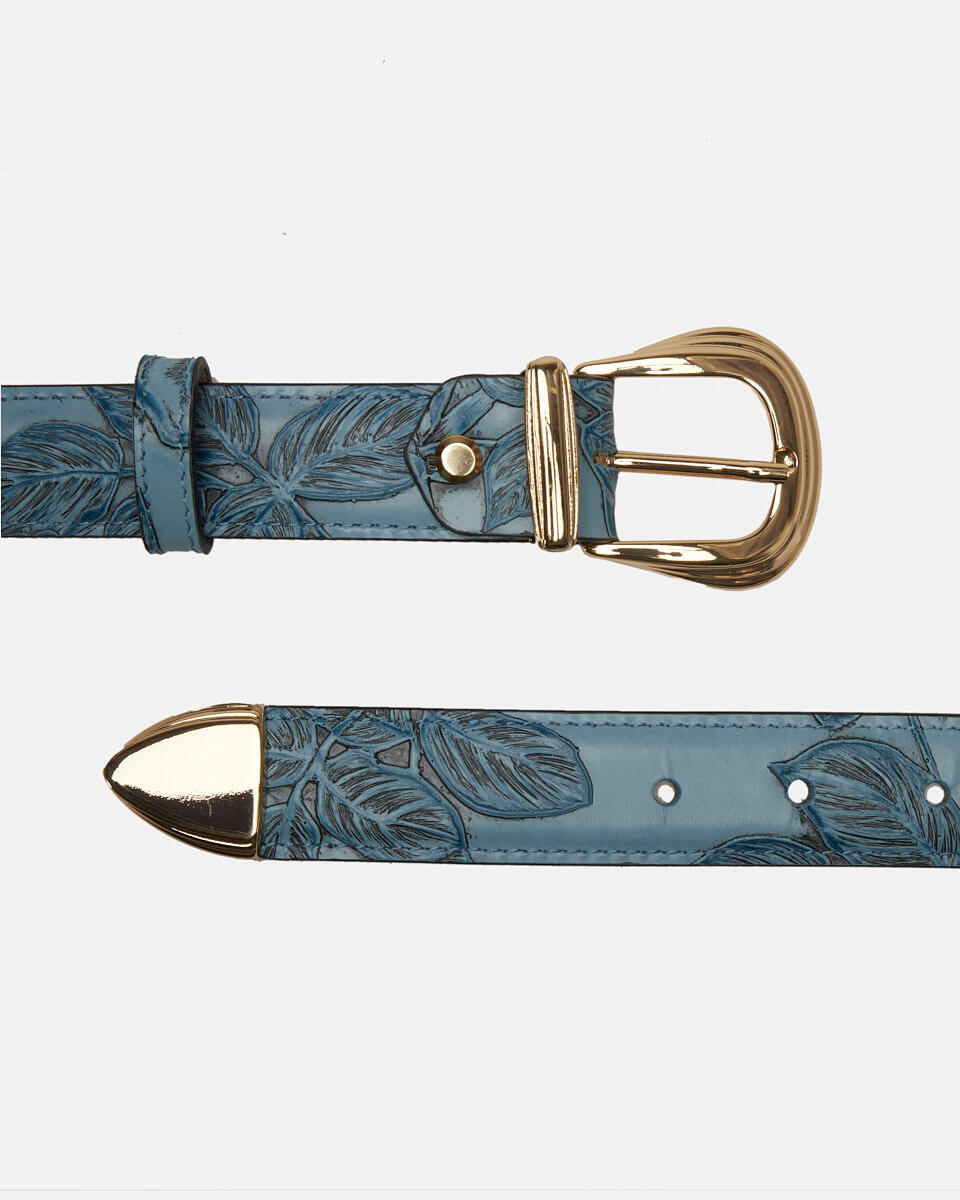 Belt Light blue  - Women's Belts - Belts - Cuoieria Fiorentina