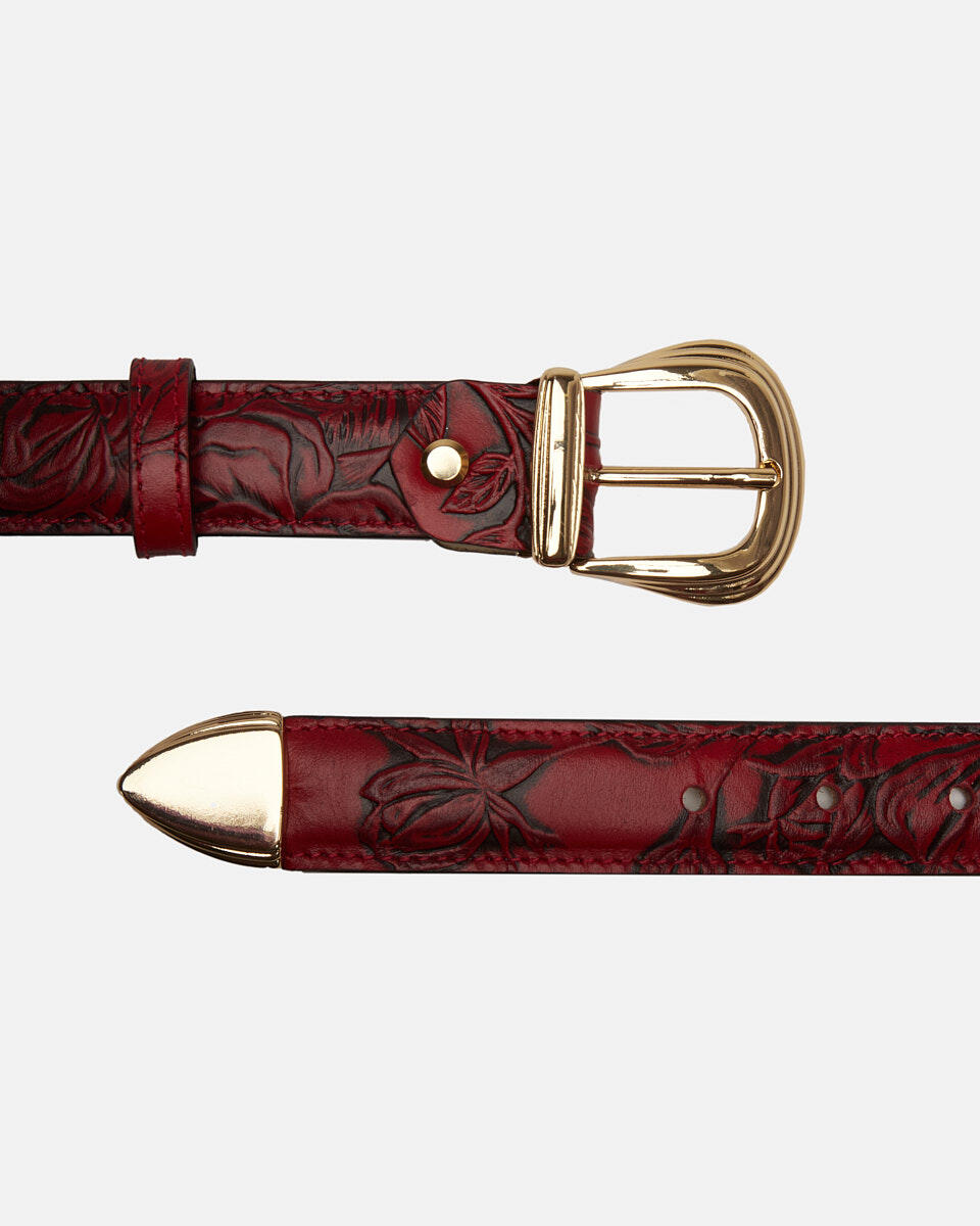 Belt Red  - Women's Belts - Belts - Cuoieria Fiorentina