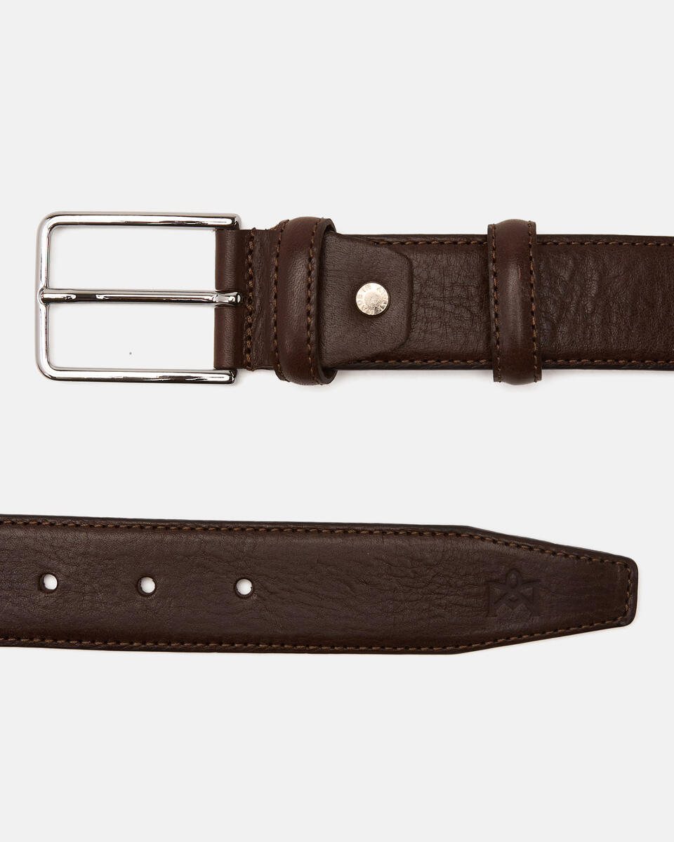 06135XXL Cintura pelle cm 3.5 Testa di moro  - Cinture Uomo - Cinture - Cuoieria Fiorentina