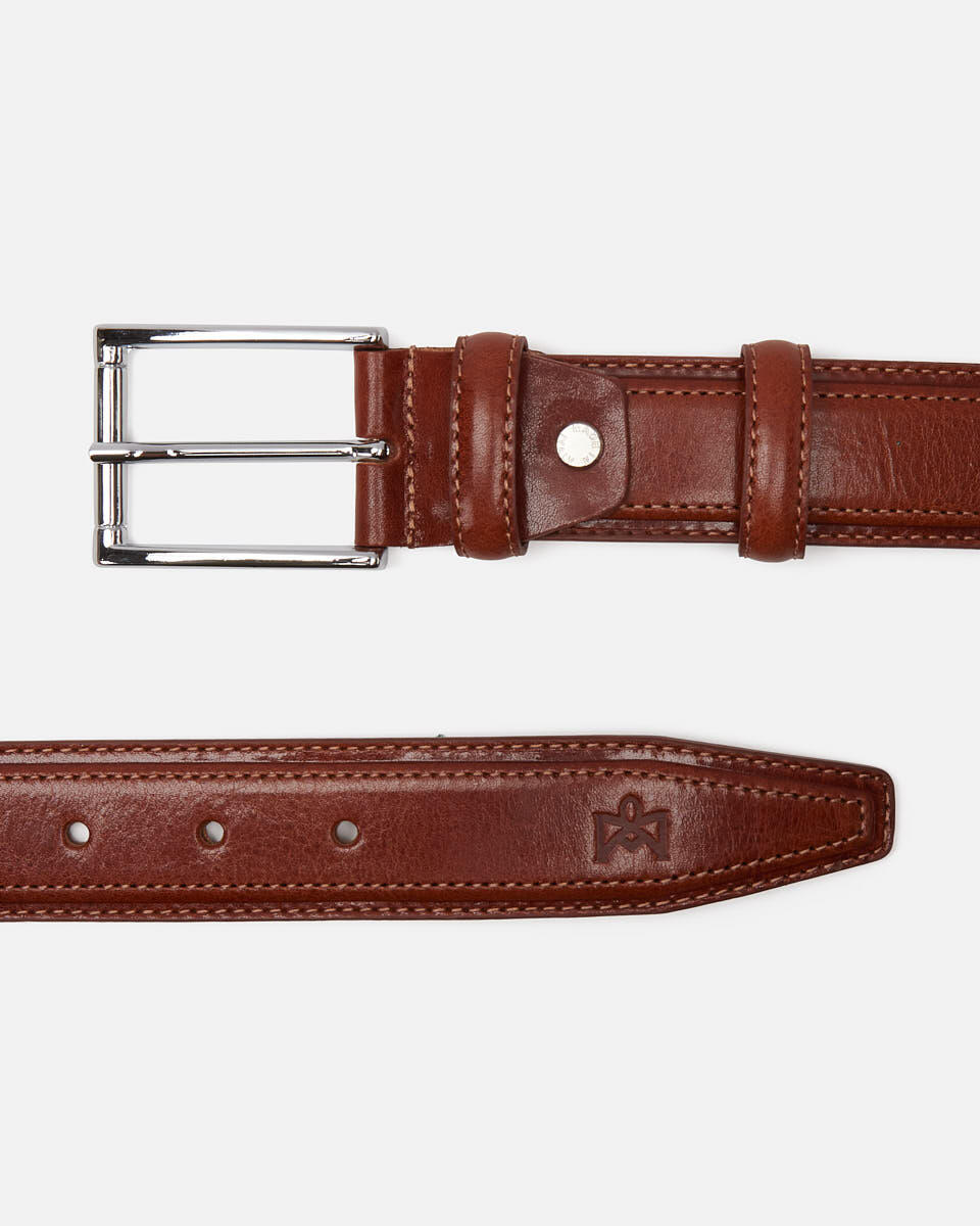 Casual Belt Brown  - Men Belts - Belts - Cuoieria Fiorentina