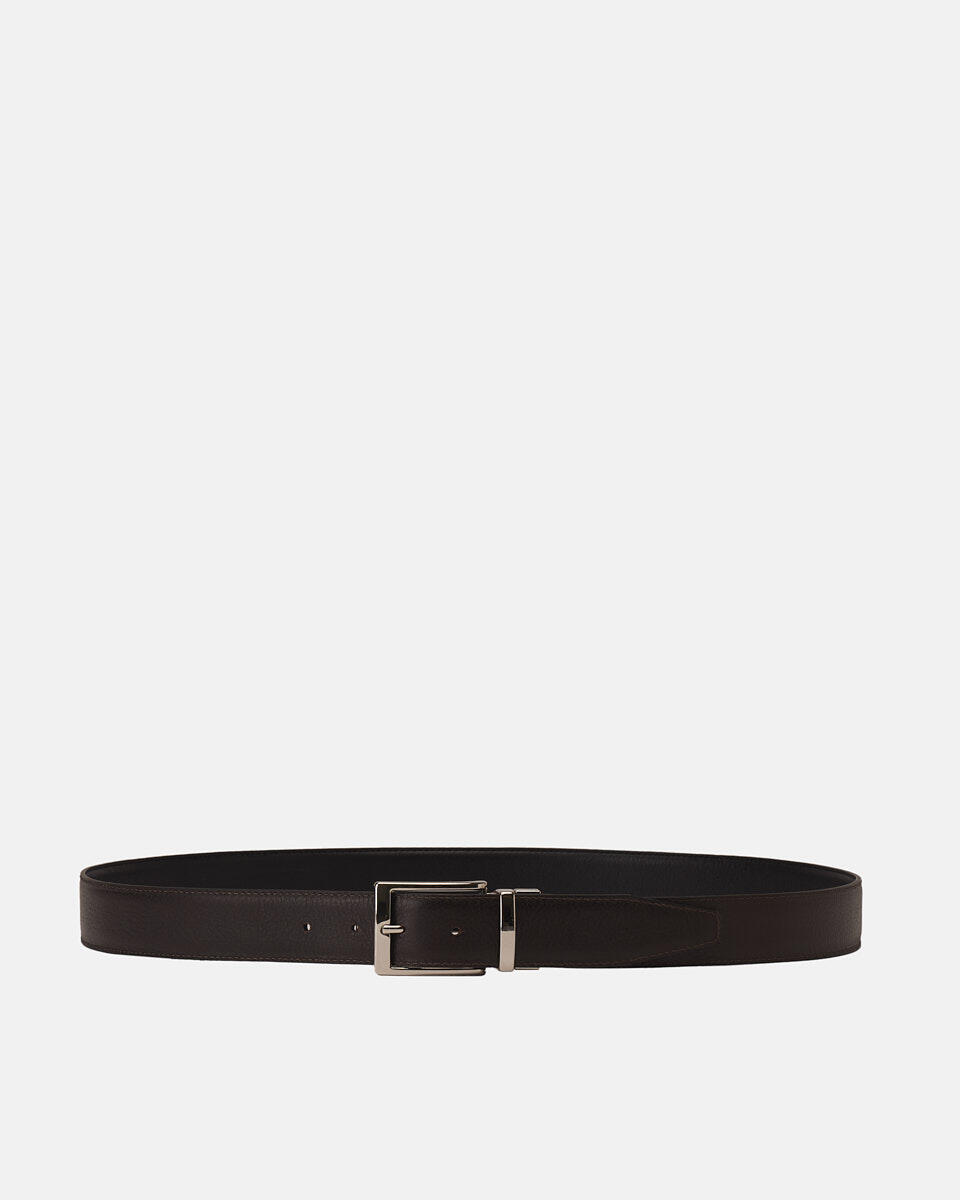 Reversible Belt Blackdarkbrown  - Men Belts - Belts - Cuoieria Fiorentina