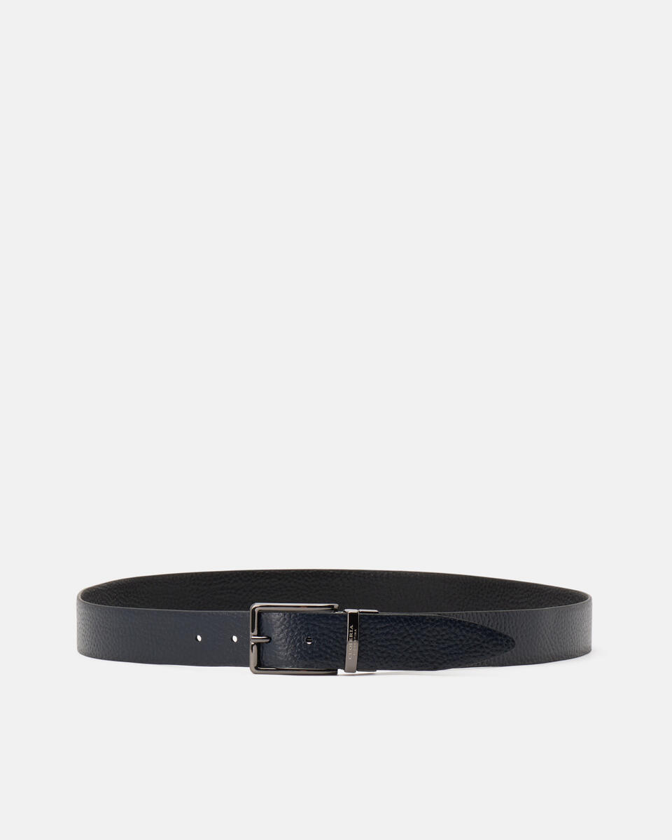 Reversible Belt Blackblue  - Men Belts - Belts - Cuoieria Fiorentina
