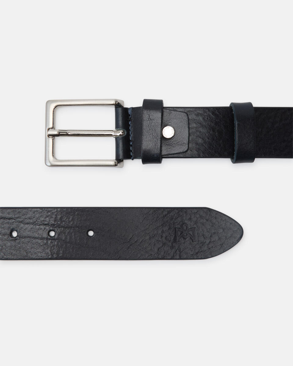 Seamless belt Blue  - Men Belts - Belts - Cuoieria Fiorentina