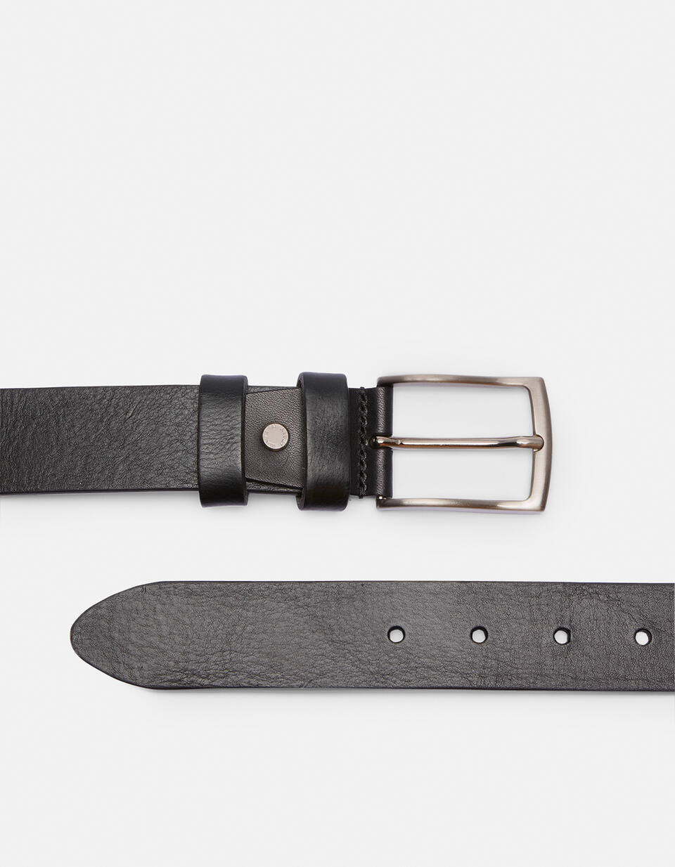 Seamless belt Black  - Men Belts - Belts - Cuoieria Fiorentina