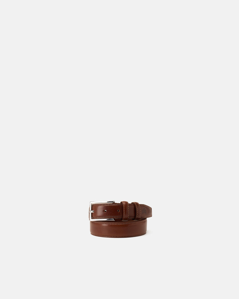 Elegant Belt Brown  - Men Belts - Belts - Cuoieria Fiorentina