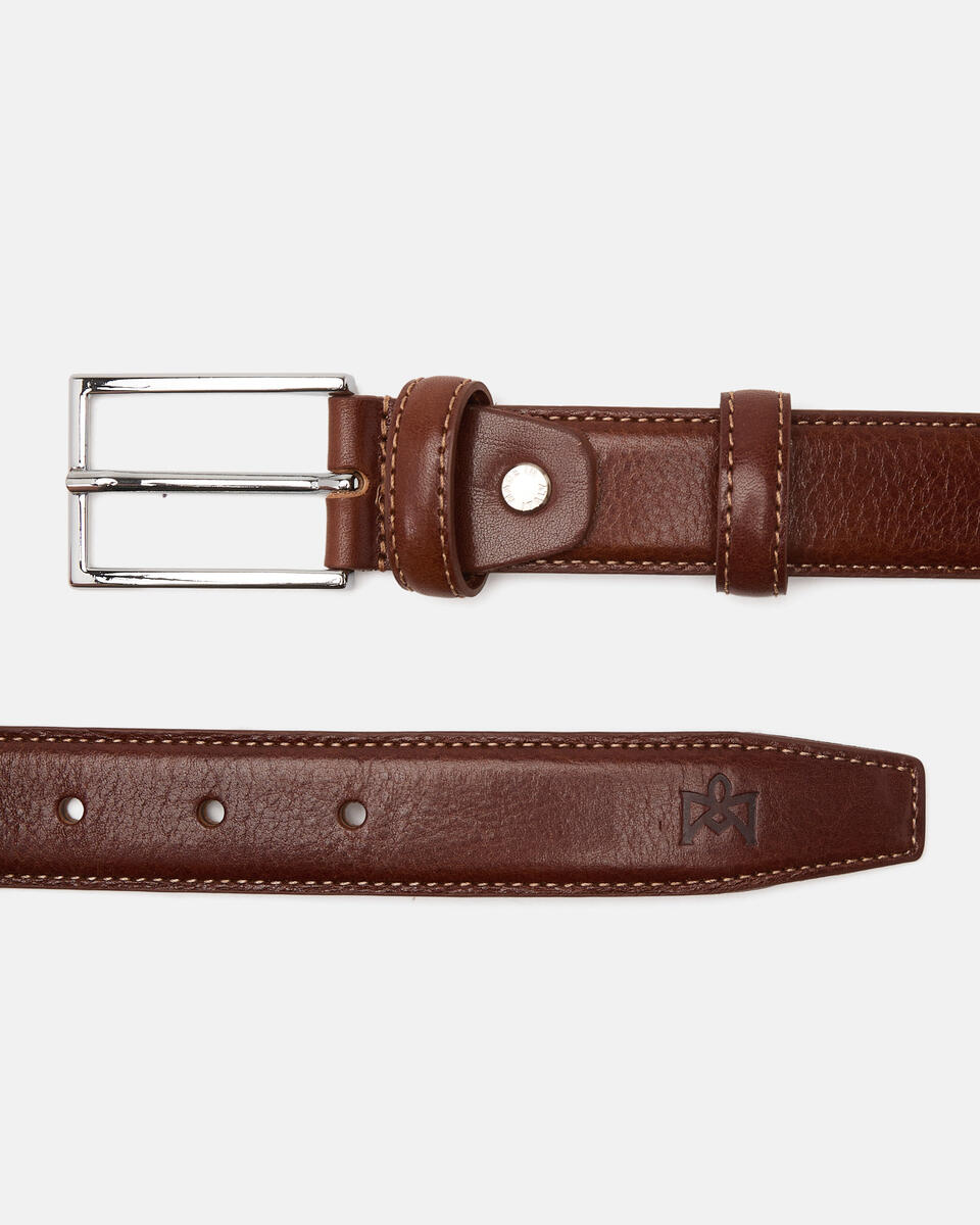 Elegant Belt Brown  - Men Belts - Belts - Cuoieria Fiorentina