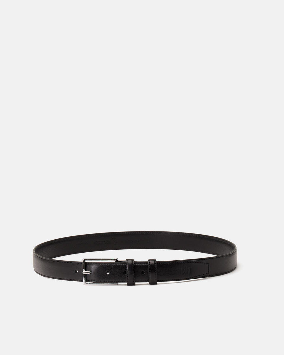 Elegant Belt Black  - Men Belts - Belts - Cuoieria Fiorentina