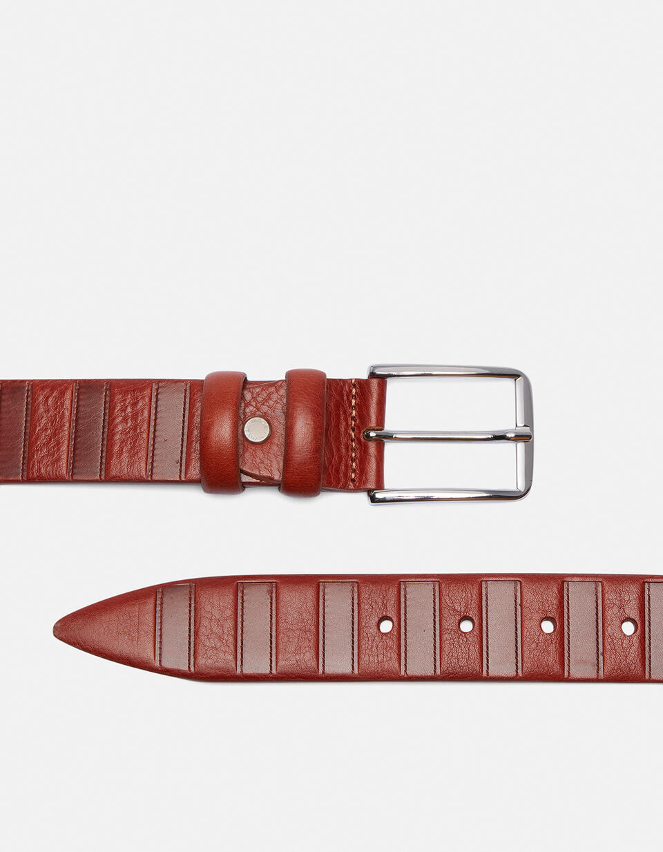 Pattern belt Brown  - Men Belts - Belts - Cuoieria Fiorentina