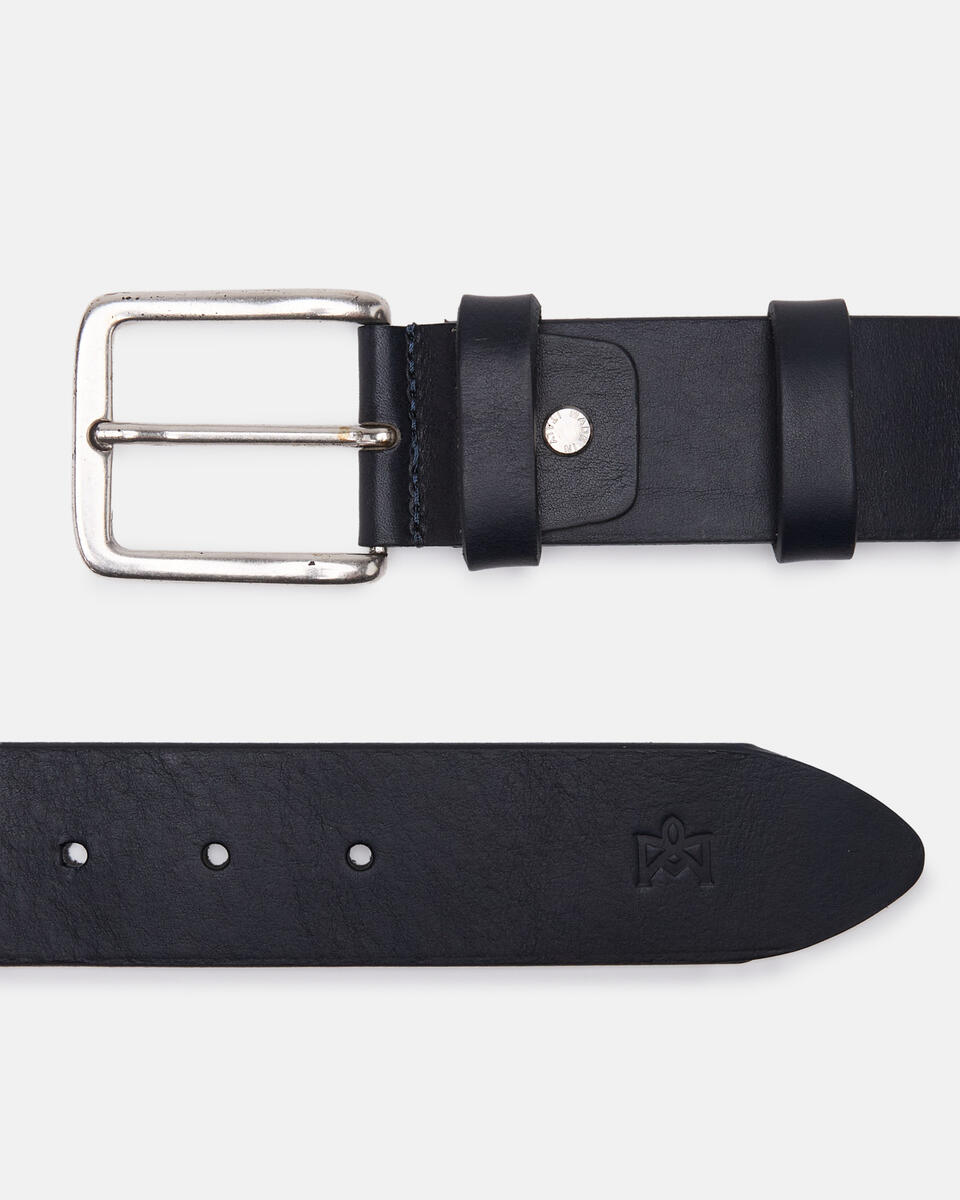 CASUAL BELT Blue  - Men Belts - Belts - Cuoieria Fiorentina