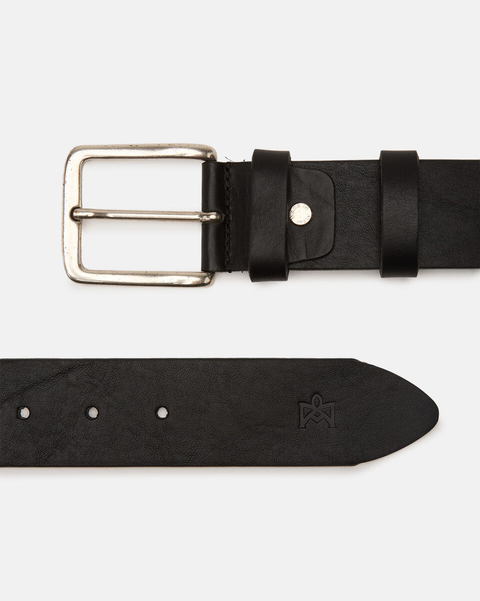 CASUAL BELT Black  - Men Belts - Belts - Cuoieria Fiorentina