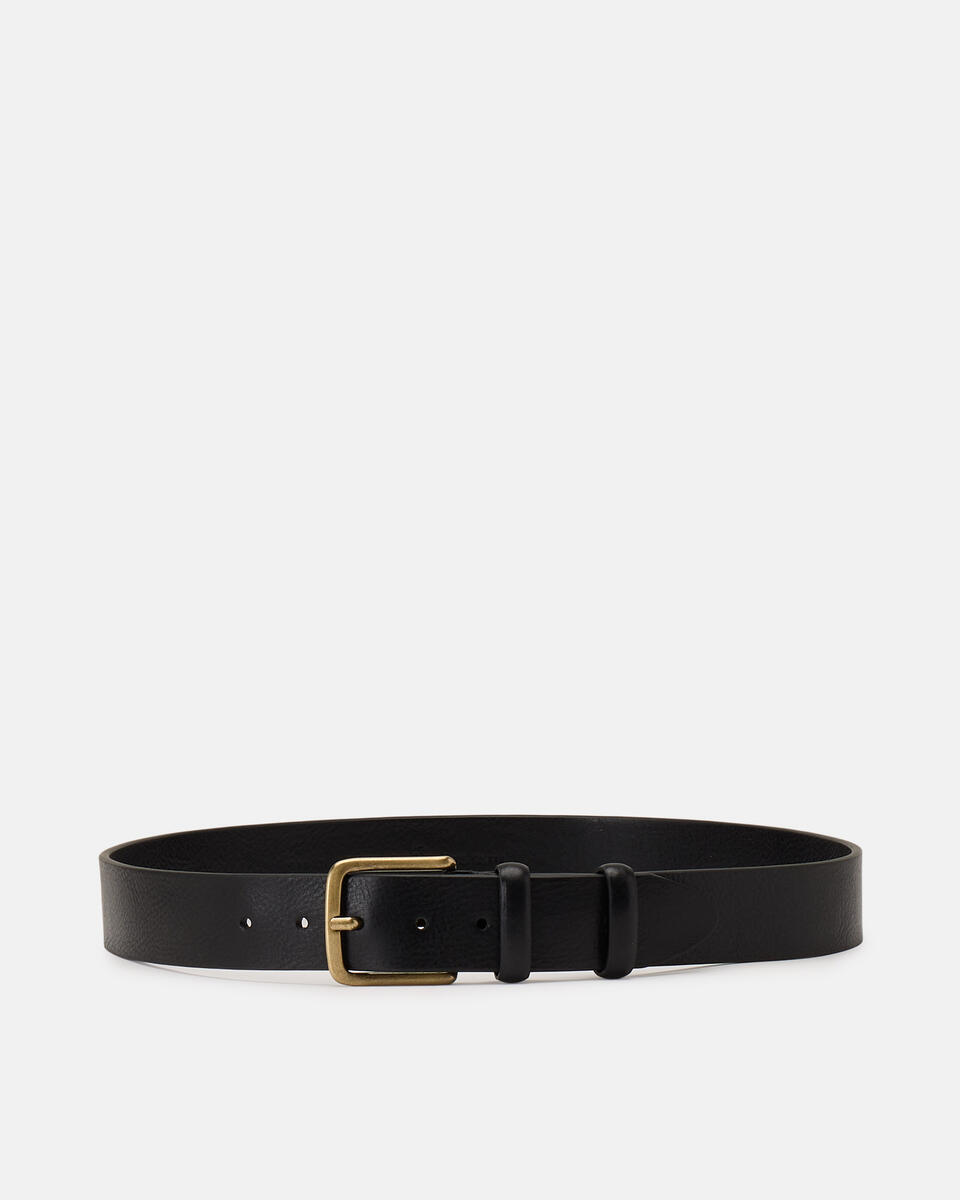 CASUAL BELT Black  - Men Belts - Belts - Cuoieria Fiorentina