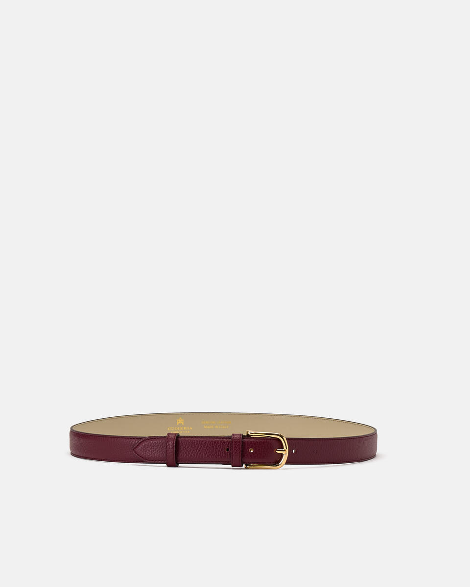 belt Bordeaux  - Women's Belts - Belts - Cuoieria Fiorentina