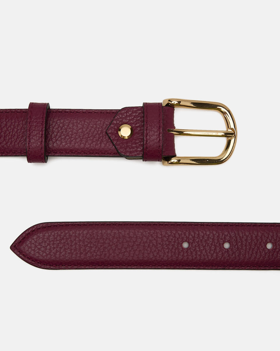 belt Bordeaux  - Women's Belts - Belts - Cuoieria Fiorentina