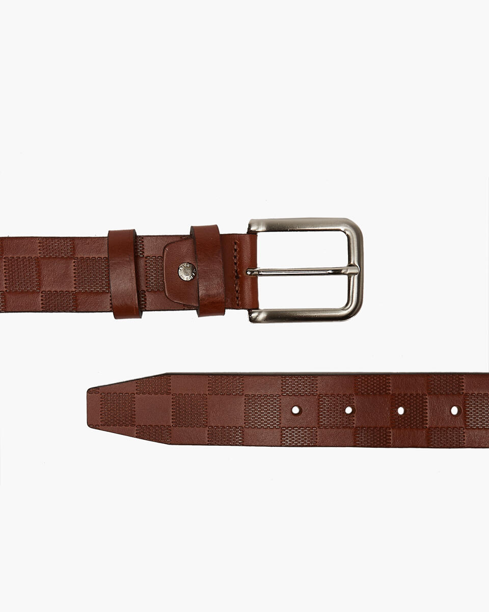 Pattern Belt Leather  - Men Belts - Belts - Cuoieria Fiorentina