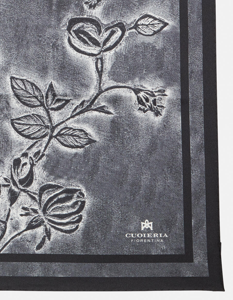 silk scarf Blackwhite  - Foulards - Women's Accessories - Accessories - Cuoieria Fiorentina