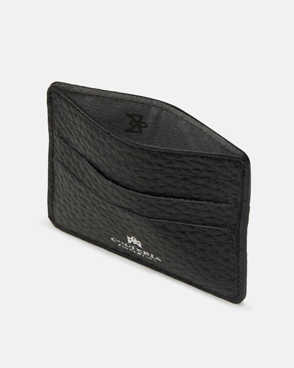 Card Holder Black  - Women's Wallets - Men's Wallets - Wallets - Cuoieria Fiorentina