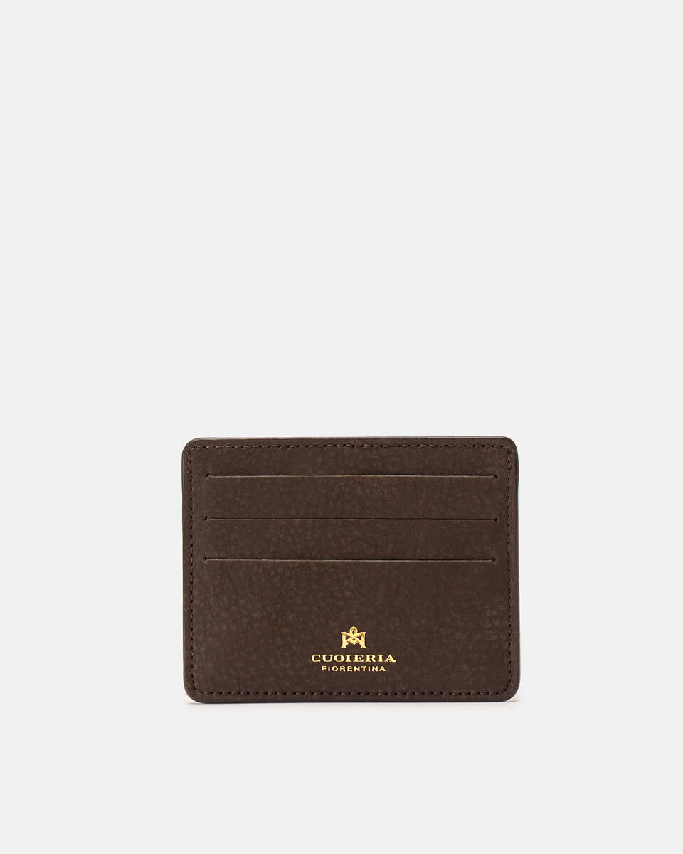 Card holder Chocolate  - Women's Wallets - Women's Wallets - Wallets - Cuoieria Fiorentina