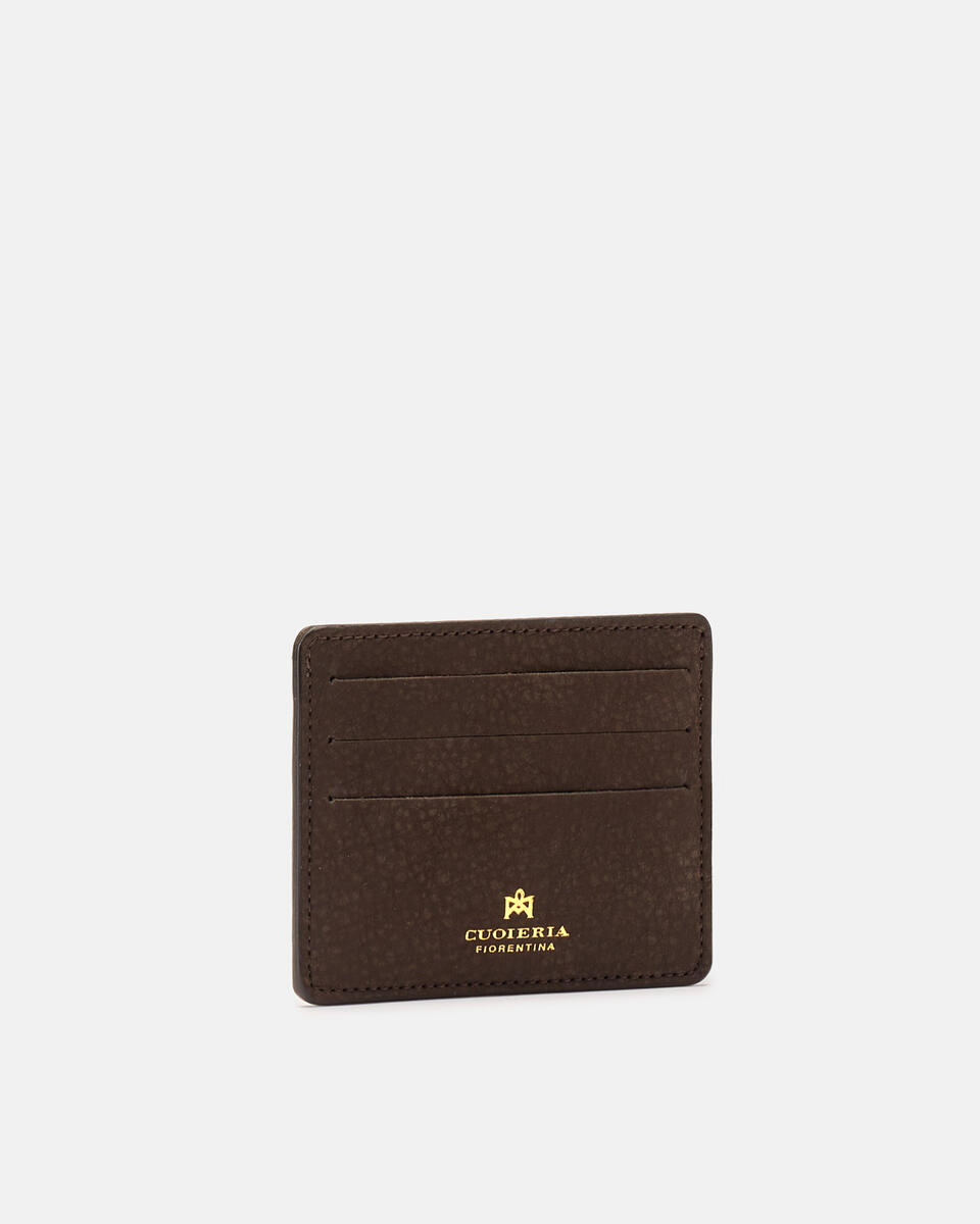 Card holder Chocolate  - Women's Wallets - Women's Wallets - Wallets - Cuoieria Fiorentina