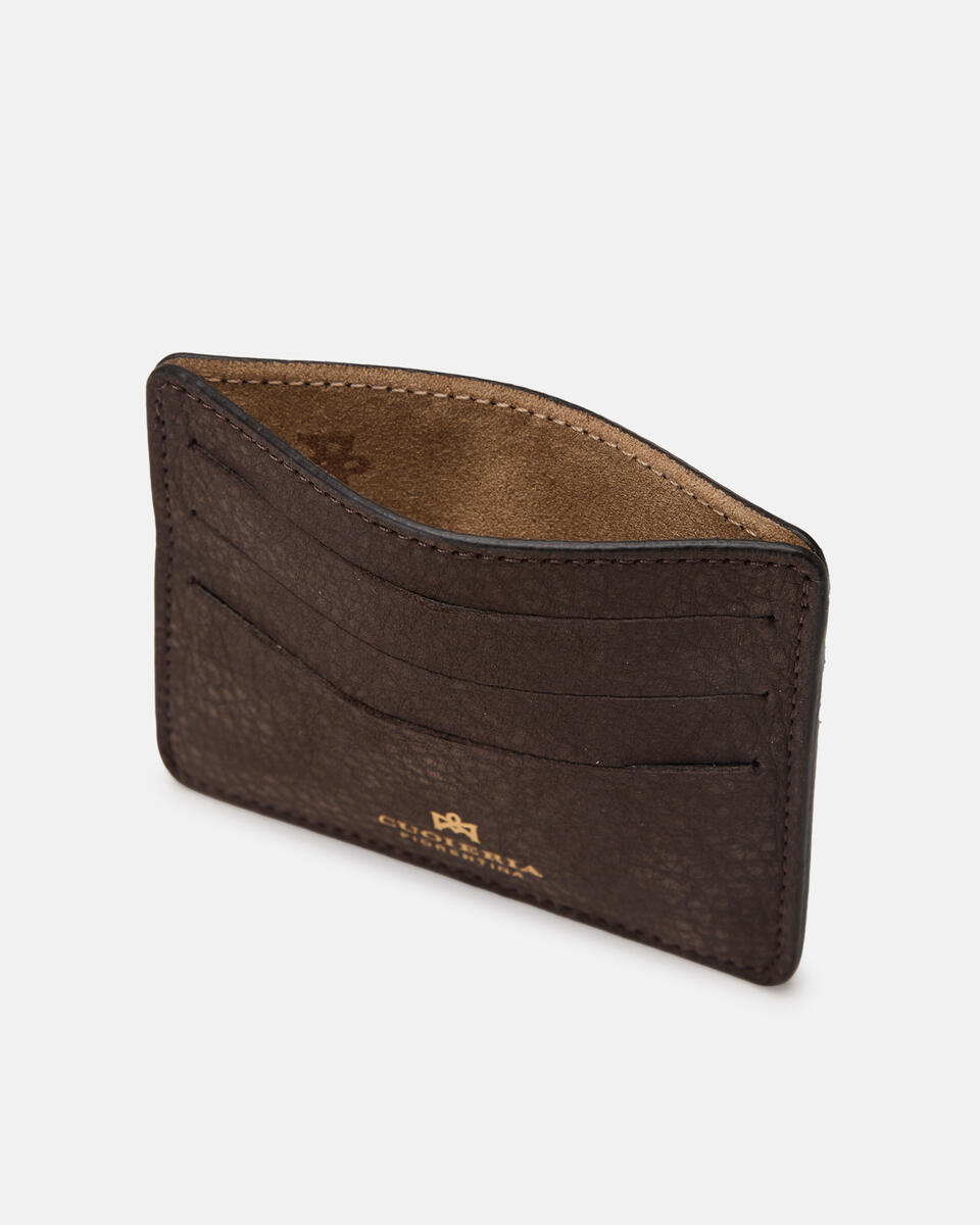 Card holder Chocolate  - Women's Wallets - Women's Wallets - Wallets - Cuoieria Fiorentina