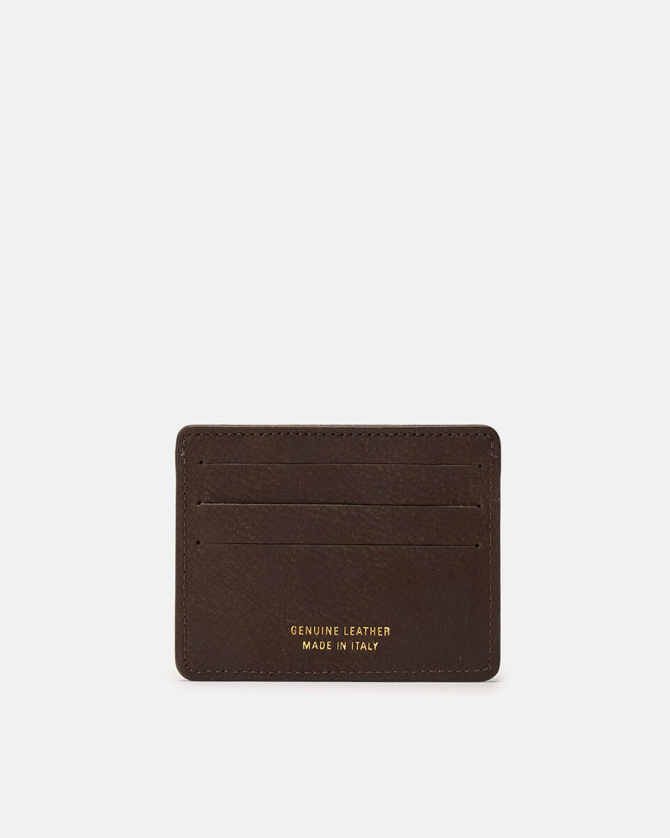 Card holder Chocolate  - Women's Wallets - Women's Wallets - Wallets - Cuoieria Fiorentina