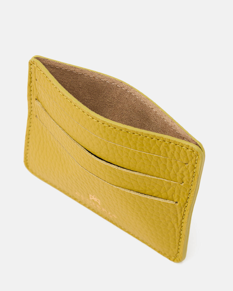 Card holder Acid green  - Women's Wallets - Wallets - Cuoieria Fiorentina