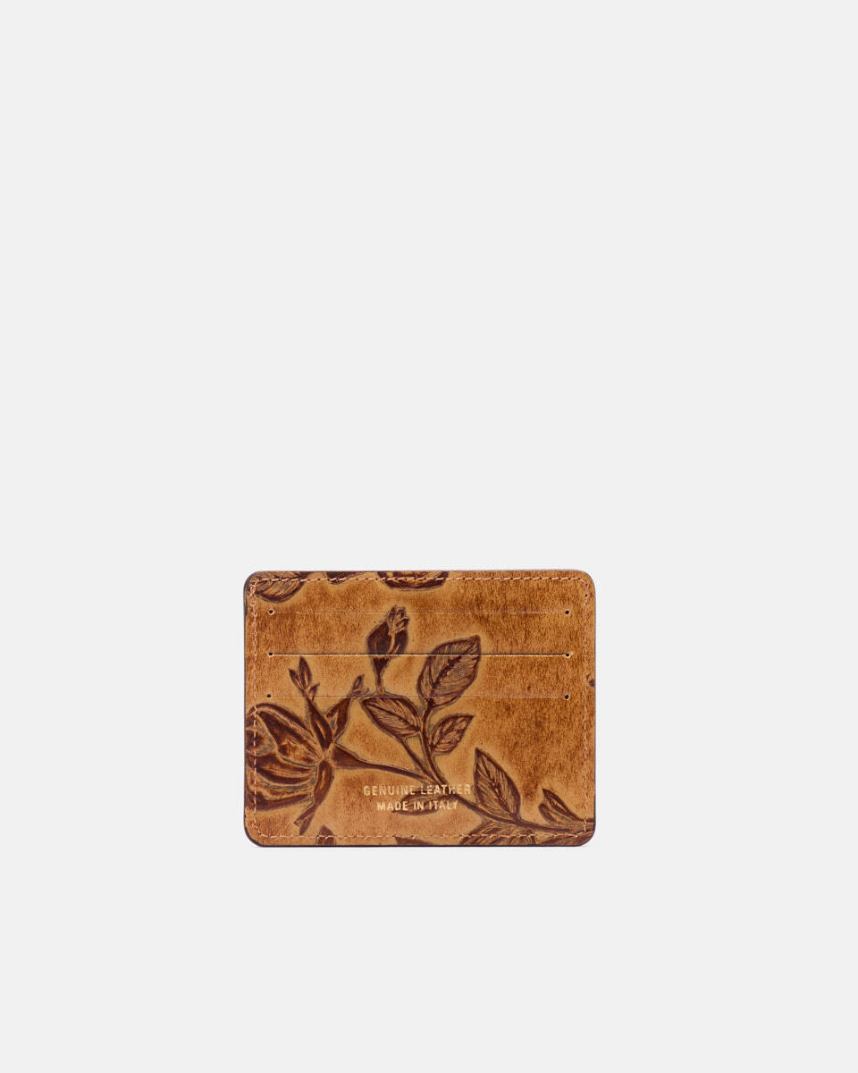 Card holder Beige  - Women's Wallets - Women's Wallets - Wallets - Cuoieria Fiorentina