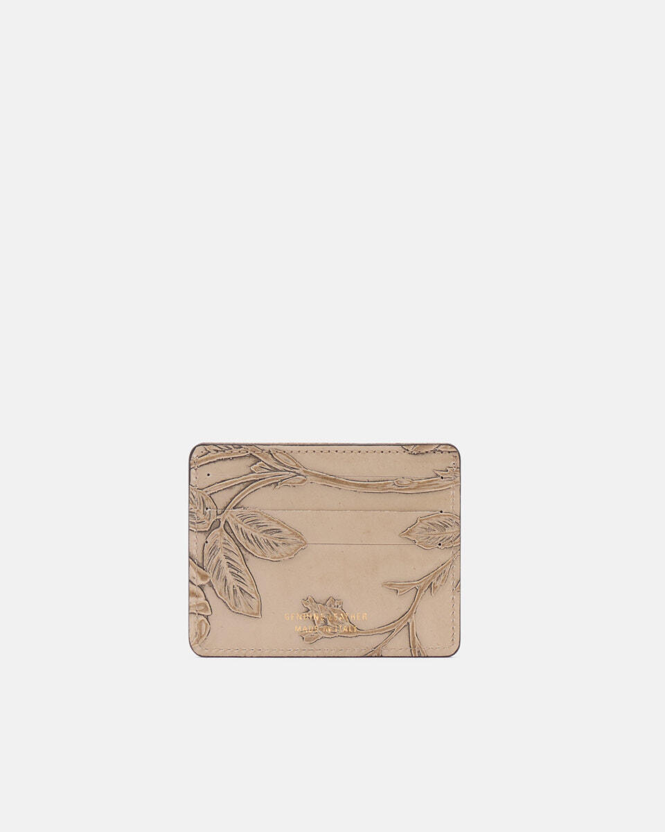 Card holder Taupe  - Women's Wallets - Women's Wallets - Wallets - Cuoieria Fiorentina