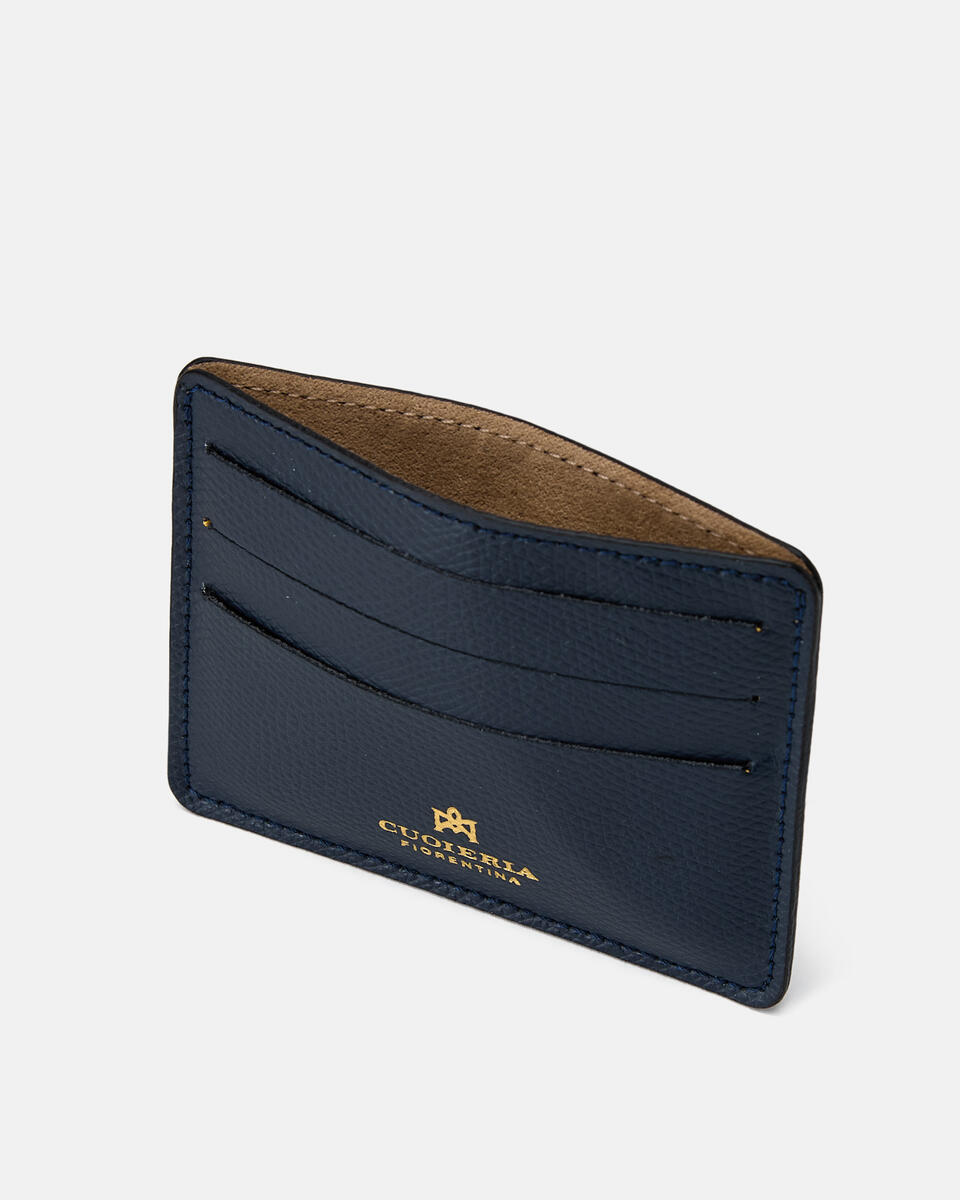 Card holder Navy  - Women's Wallets - Women's Wallets - Wallets - Cuoieria Fiorentina