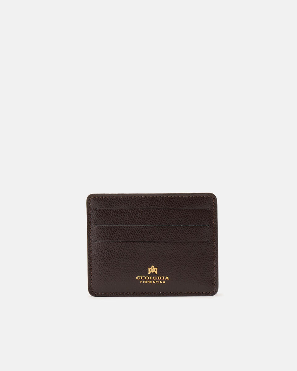 Card holder Dark brown  - Women's Wallets - Women's Wallets - Wallets - Cuoieria Fiorentina