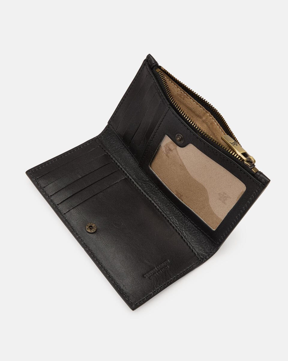 Vertical card holder Black  - Women's Wallets - Women's Wallets - Wallets - Cuoieria Fiorentina