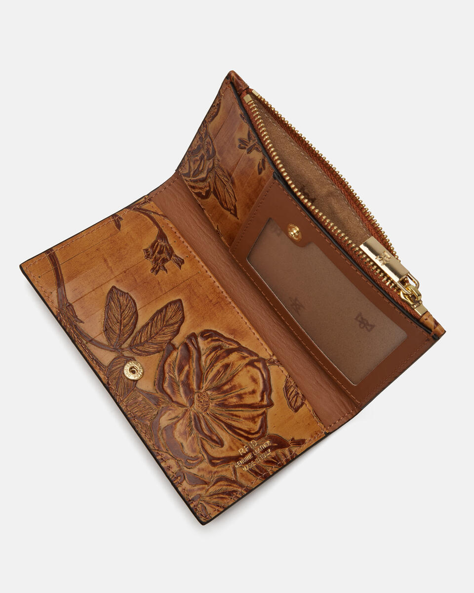 Vertical card holder Beige  - Women's Wallets - Women's Wallets - Wallets - Cuoieria Fiorentina
